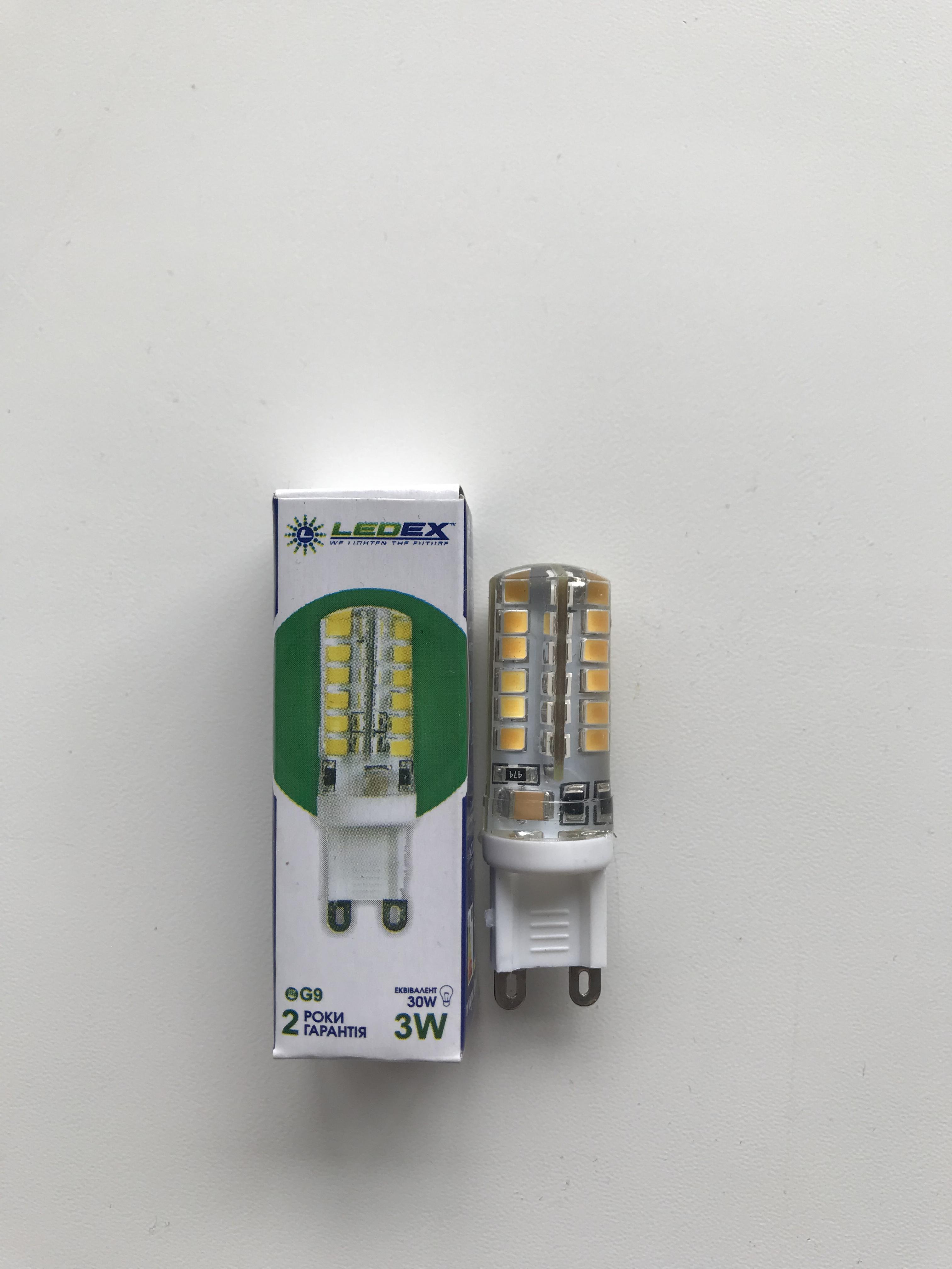 Светодиодная лампа капсульная 3W G9 220V 3000К (17909918)