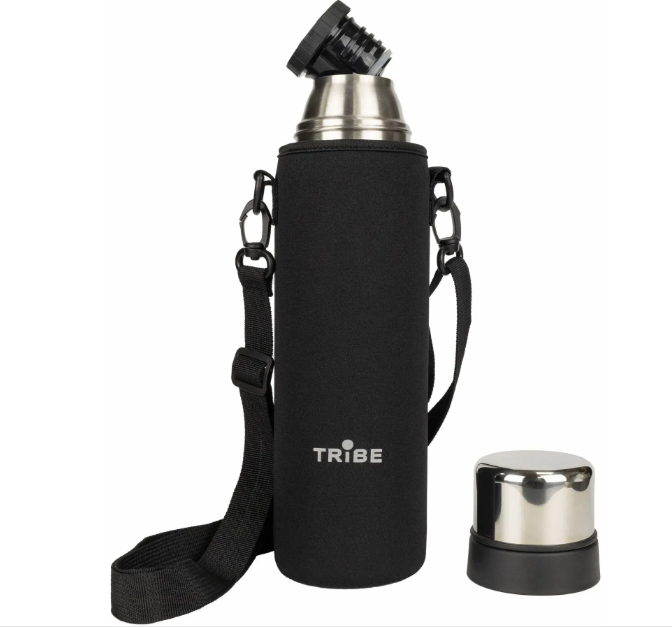 Чехол для питьевого термоса Tribe Neoprene Cover T-DF-0010 0,9 л Черный (6936116102510) - фото 2 Чехол для питьевого термоса Tribe Neoprene Cover T-DF-0010 0,9 л Черный (6936116102510) - фото 2