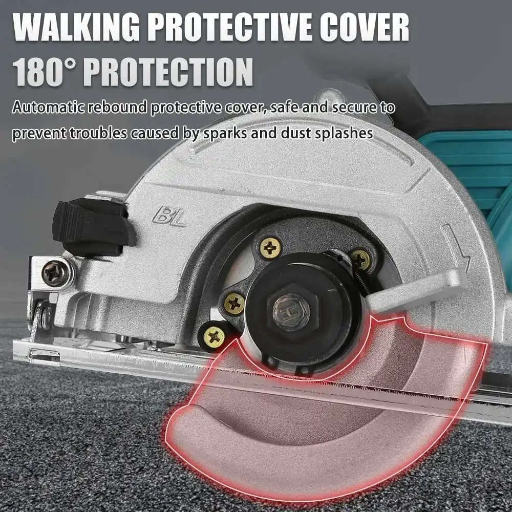 Пила бесщеточная аккумуляторная BRU125 циркулярная 125 мм 2000 Вт - фото 5 Пила бесщеточная аккумуляторная BRU125 циркулярная 125 мм 2000 Вт - фото 5