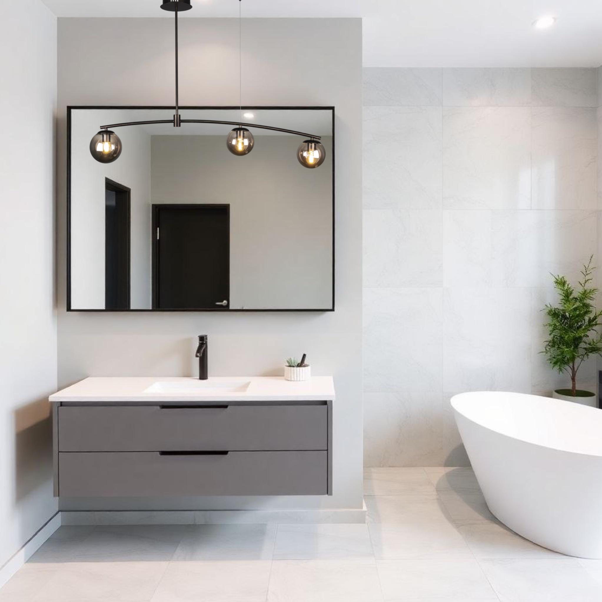 Люстра на 3 плафони Чорний (52-9827-3 BK+BK) - фото 4 Люстра на 3 плафони Чорний (52-9827-3 BK+BK) - фото 4