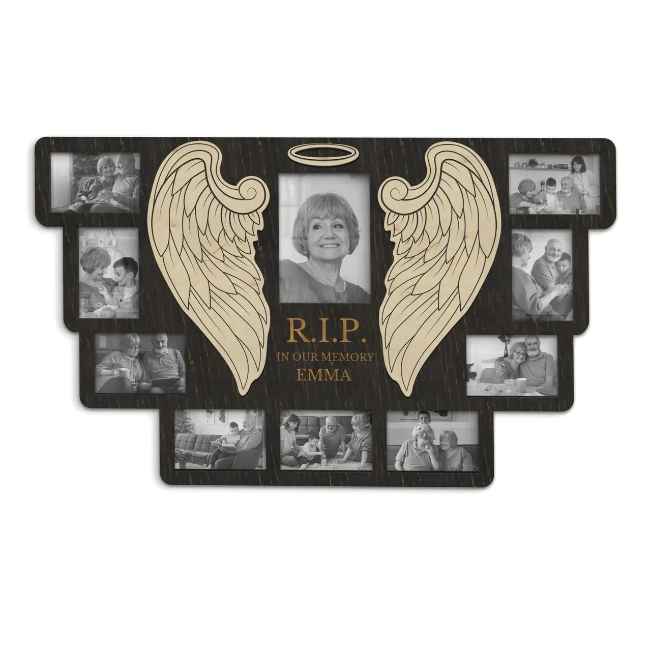 Коллаж из памятных фотографий с надписью Покойся с миром Черный (rip_wings_collage-2) - фото 1 Коллаж из памятных фотографий с надписью Покойся с миром Черный (rip_wings_collage-2) - фото 1