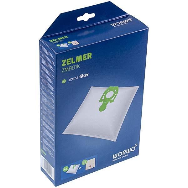 Комплект из мешков WORWO для пылесоса Zelmer/Bosch ZMB01K 4 шт.