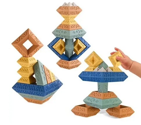 Конструктор сенсорный 1189 резиновые элементы 15 деталей - фото 3