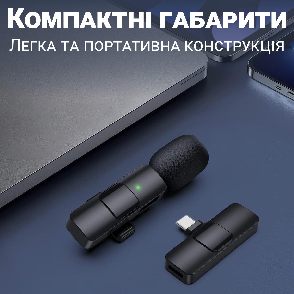 Микрофон беспроводной петличный с Type-C Savetek P27 для смартфона/ноутбука/планшета 2,4 ГГц - фото 14