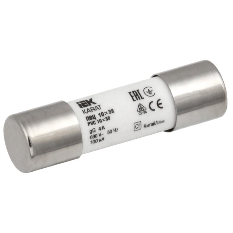 Предохранитель цилиндрический плавкий УЕК KARAT 4А gG 10х38 мм (MFL10-004) Предохранитель цилиндрический плавкий УЕК KARAT 4А gG 10х38 мм (MFL10-004)
