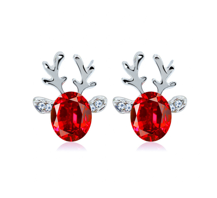Серьги женские Елени Красный (34121800)
