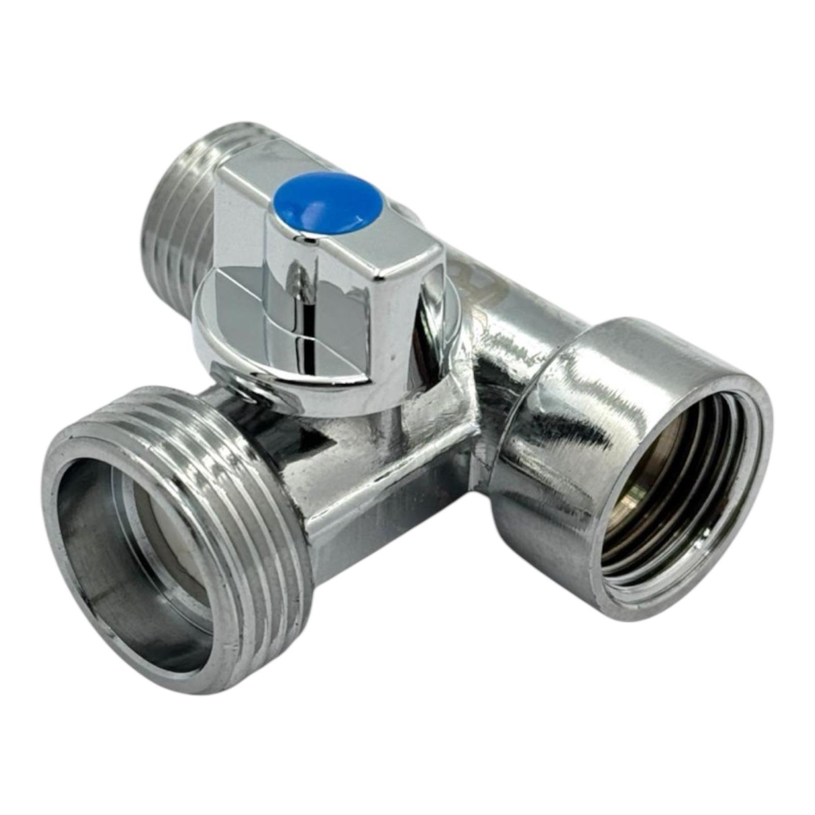 Кран прохіжний REIGER 1/2"x3/4"х1/2" (00-00009543)