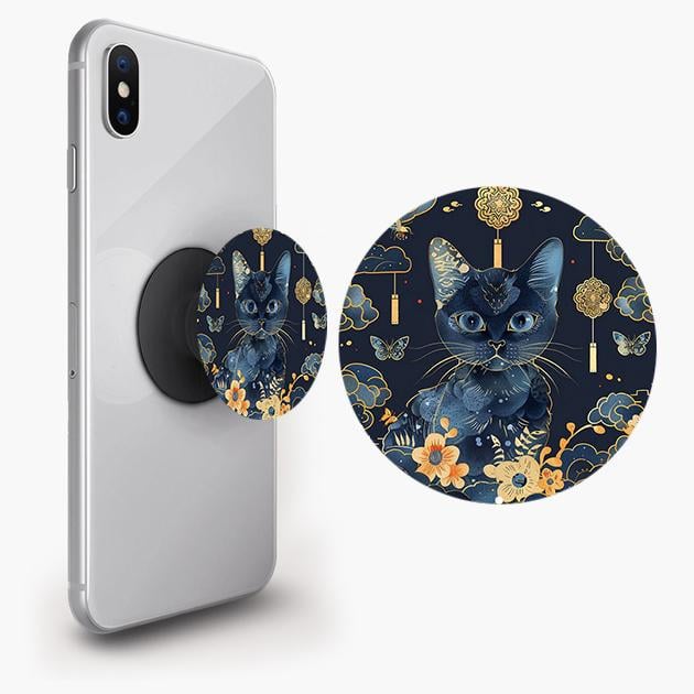 Попсокет для телефона PopSockets Котик Мантра Черный (pop321) - фото 3