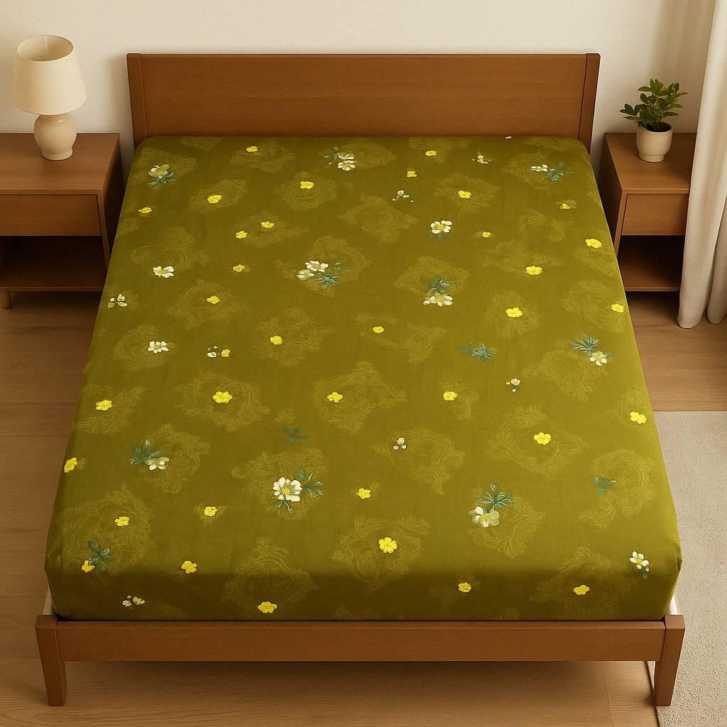 Простынь на резинке Home comfort из сатина 160х200 см (S-1704HC/x160)