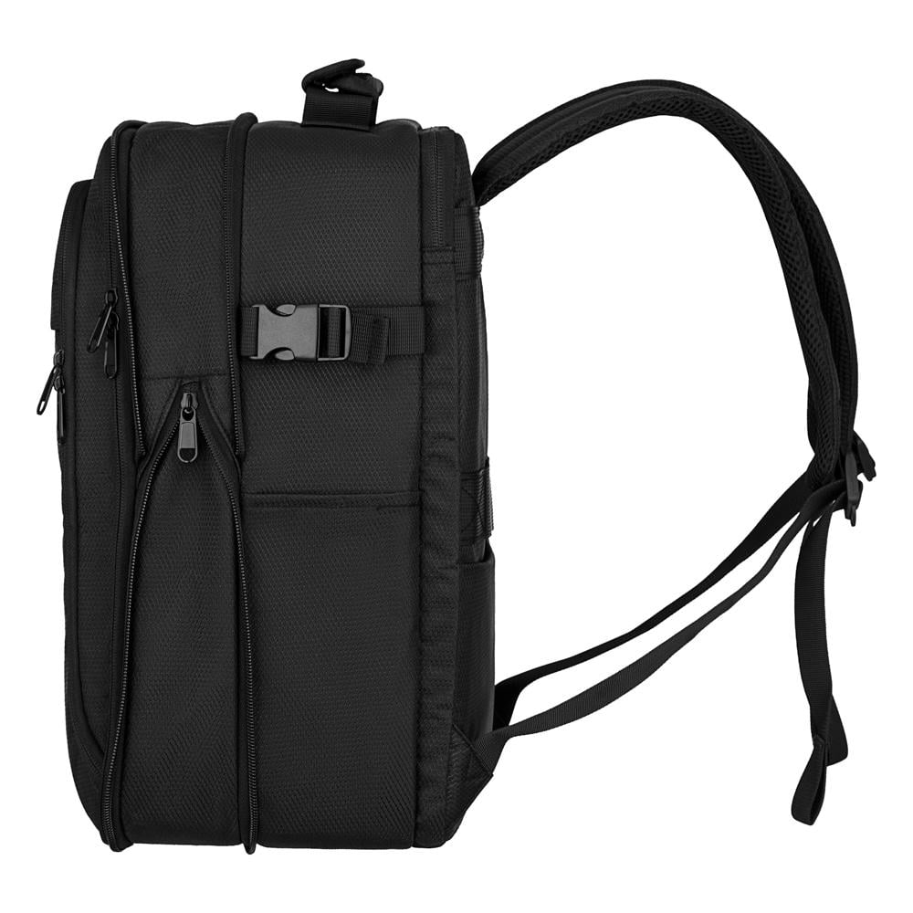 Набір валіз дорожніх 2E Trek поліестер замок TSA з 4 колесами S/M та 2 рюкзаки Cabin Чорний (2E-SPE-TREK-SET4-BK) - фото 10 Набір валіз дорожніх 2E Trek поліестер замок TSA з 4 колесами S/M та 2 рюкзаки Cabin Чорний (2E-SPE-TREK-SET4-BK) - фото 10