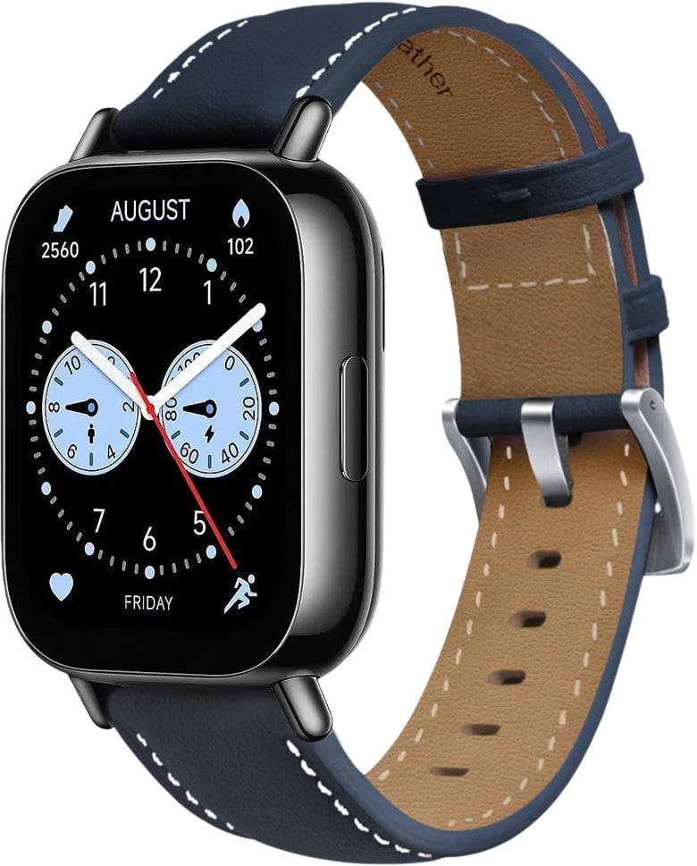 Ремешок кожаный Folsa для Redmi Watch 5 Lite/5 Active Dark Blue (40147-5D)