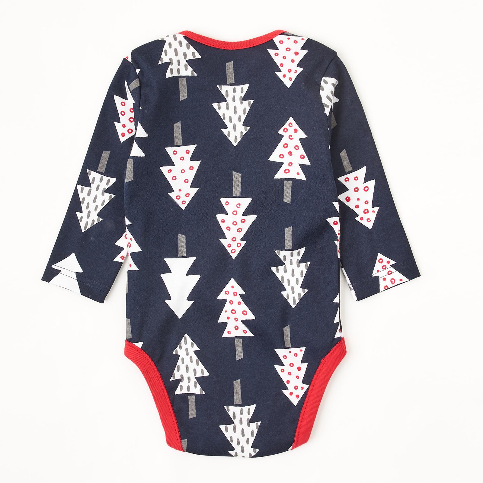 Боди с длинным рукавом Елочки 9-12 мес. 74-80 см - фото 5 Боди с длинным рукавом Елочки 9-12 мес. 74-80 см - фото 5