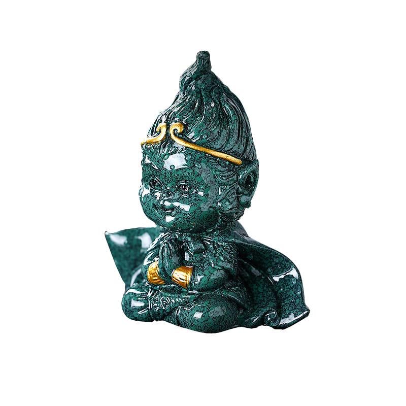 Фигурка для чайной церемонии Lesko ZBY-2407303 Король обезьян меняет цвет от горячей воды Green (24366518)