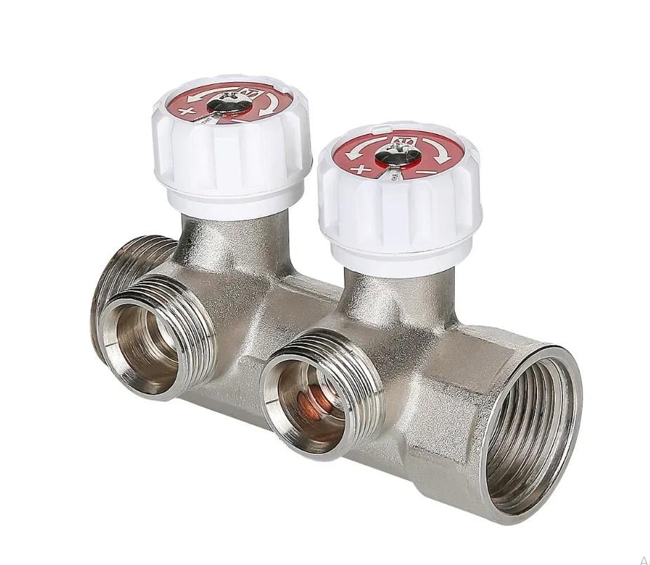 Колектор регулюючий для води під євроконус з вентилями Valtec Vtc.570.NE 3 виходи (Vtc.570.NE.0603)