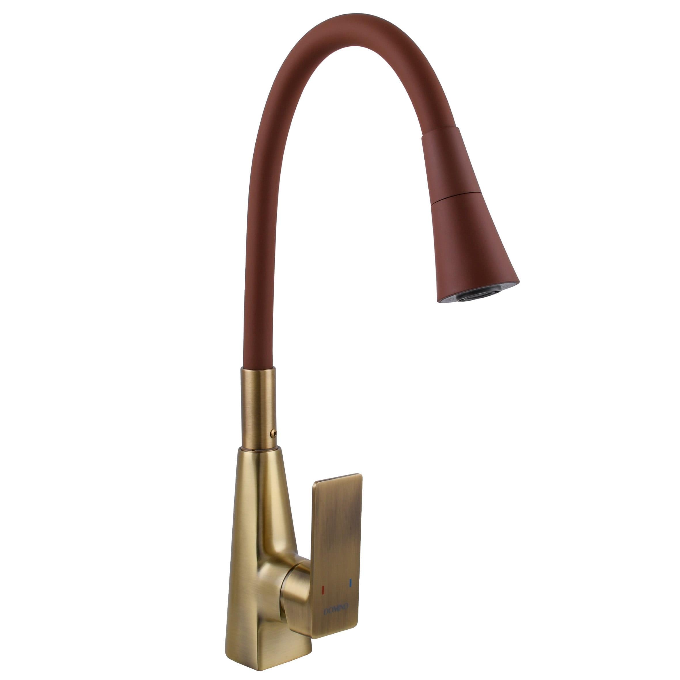 Смеситель для кухни DOMINO Dionis DDD-203SM-BR-R10 с гибким изливом Бронзовый/Коричневый матовый (GSR-000029887)