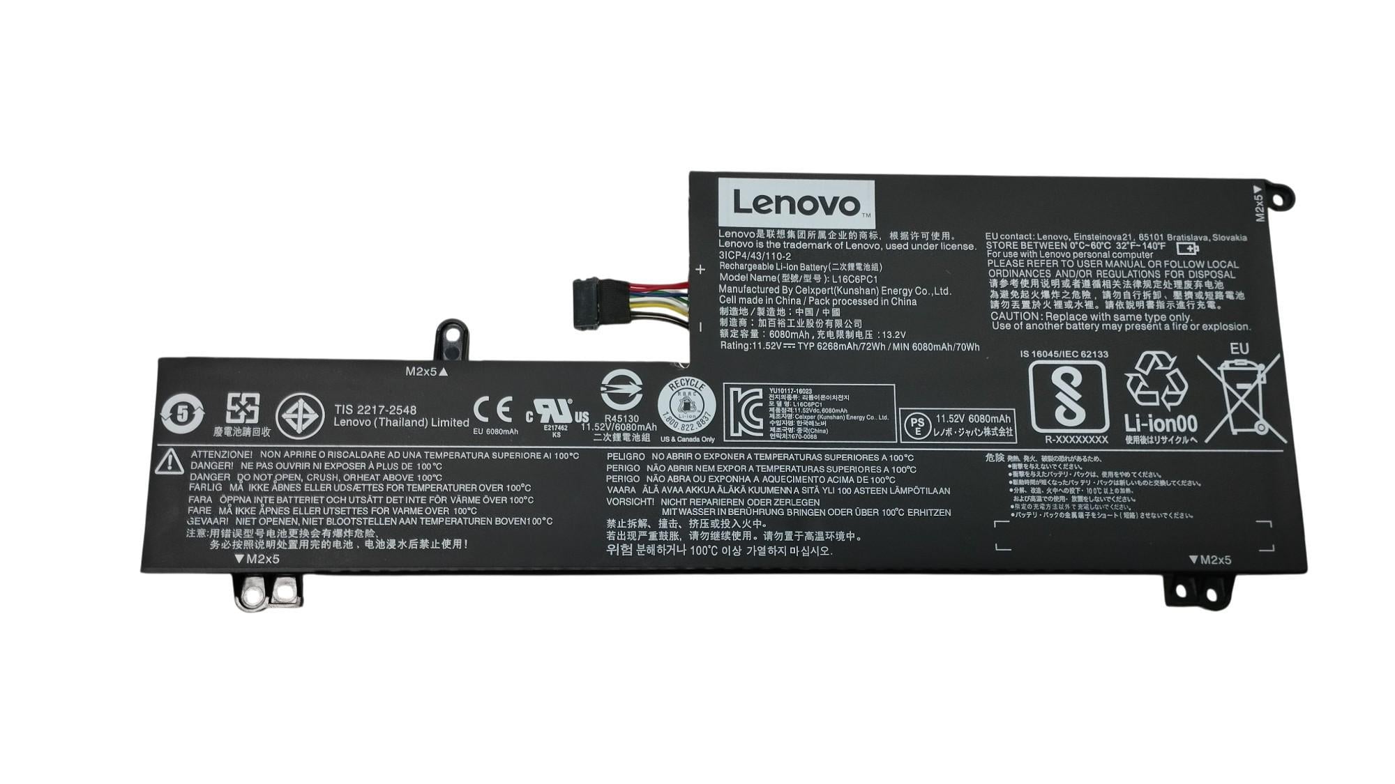 Аккумулятор для ноутбука Lenovo L16C6PC1 11,52V 6080 mAh (062451) Аккумулятор для ноутбука Lenovo L16C6PC1 11,52V 6080 mAh (062451)