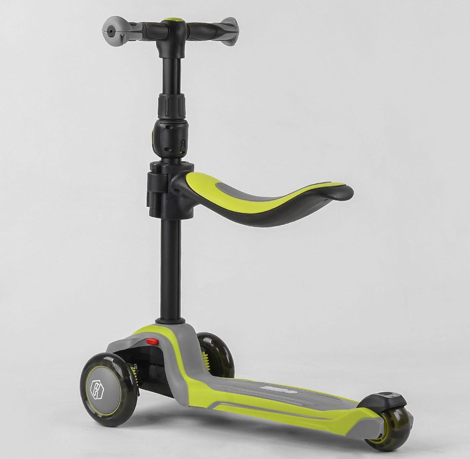 Самокат детский Best Scooter JS-41008 с сиденьем алюминиевый руль 3 PU колеса с подсветкой Розовый (17627617) Самокат детский Best Scooter JS-41008 с сиденьем алюминиевый руль 3 PU колеса с подсветкой Розовый (17627617)