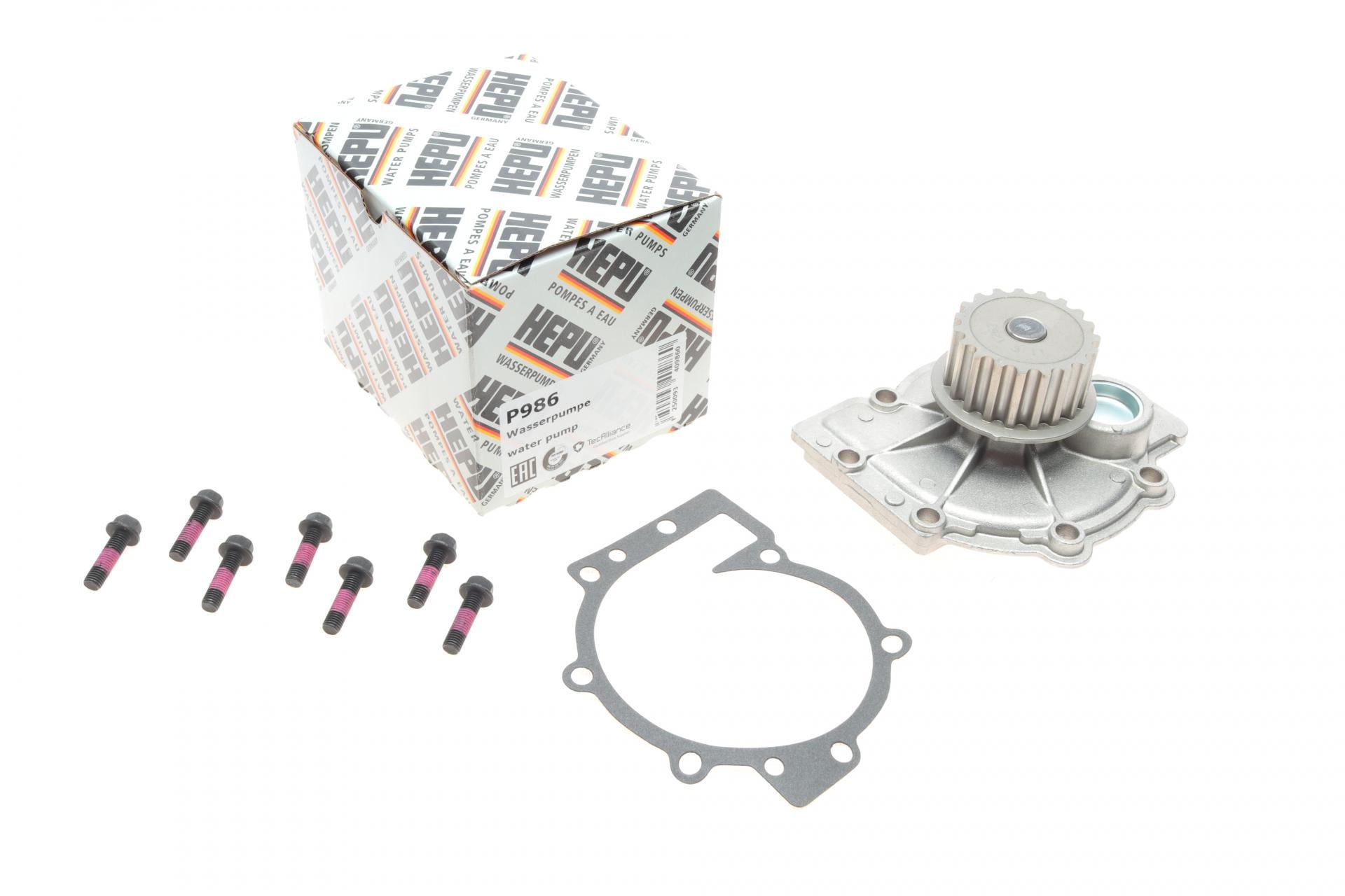 Помпа воды Hepu Ford Focus/Mondeo/Kuga 2.5 05-/Volvo 1.6/1.8/2.0/2.3/2.4/2.5 97- P986 Помпа воды Hepu Ford Focus/Mondeo/Kuga 2.5 05-/Volvo 1.6/1.8/2.0/2.3/2.4/2.5 97- P986