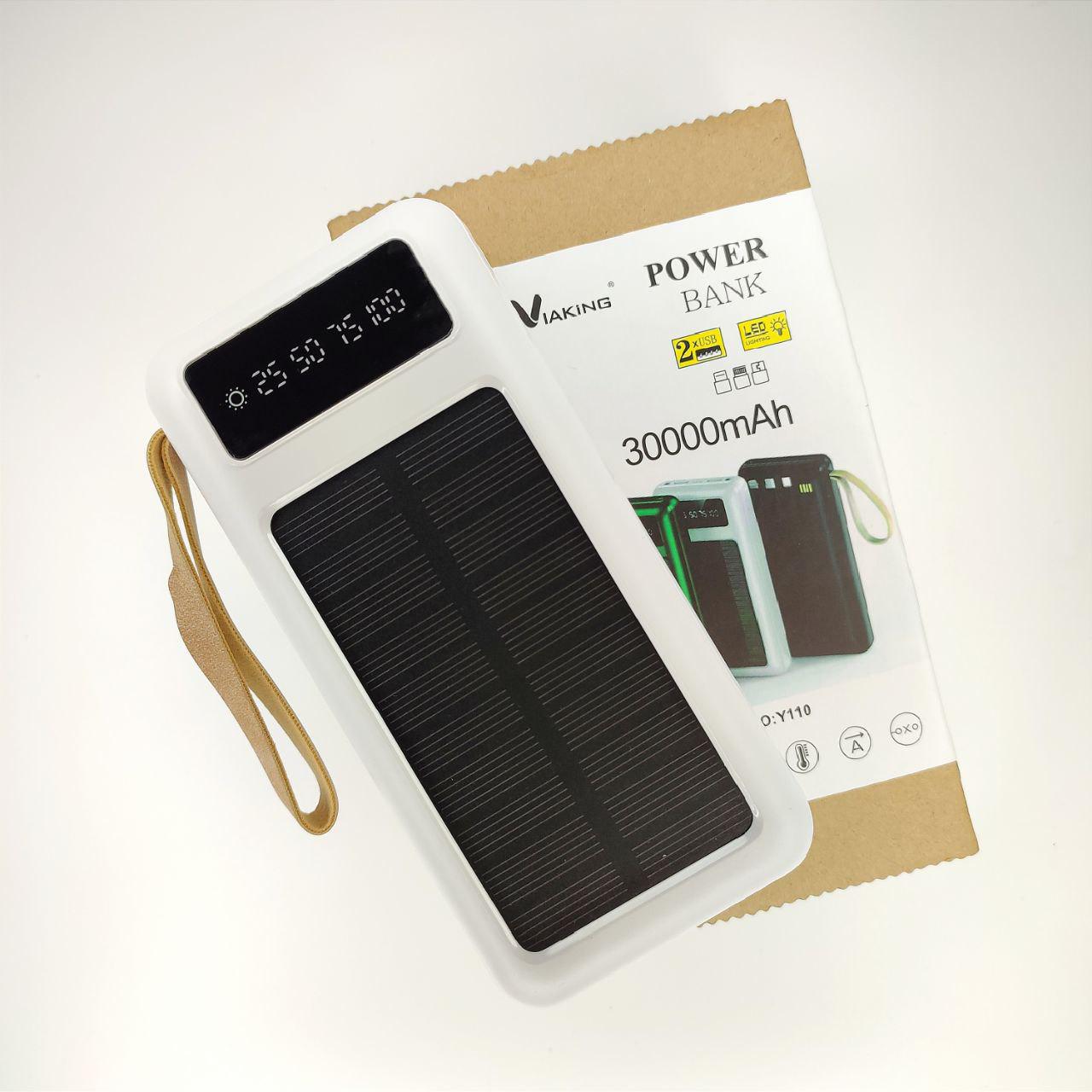 Повербанк 30000 mAh солнечная панель 4 кабеля (1133) - фото 3