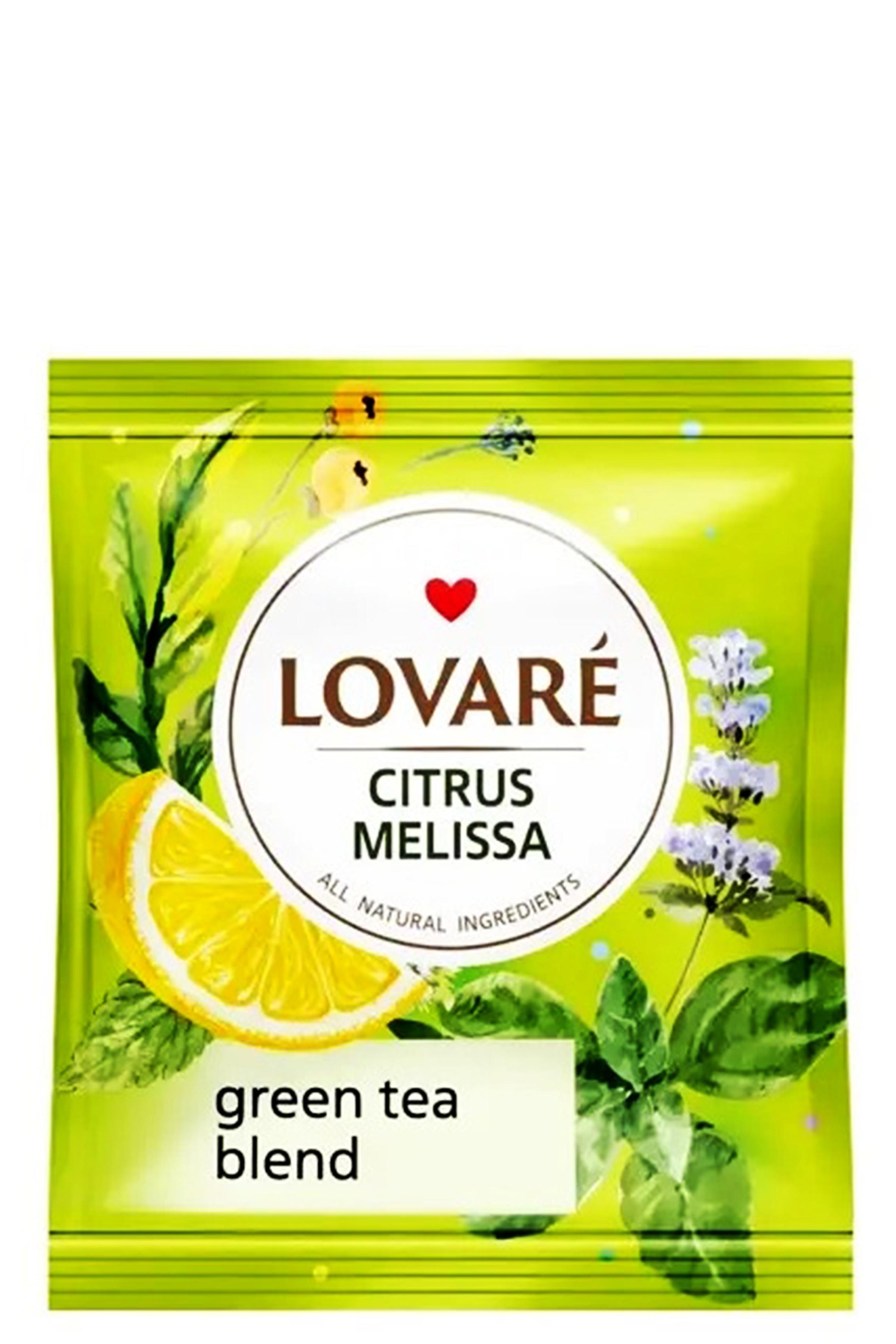 Чай Lovare Цитрусовая мелисса с ароматом лимона 50 пакетиков 2 г (57150) Чай Lovare Цитрусовая мелисса с ароматом лимона 50 пакетиков 2 г (57150)
