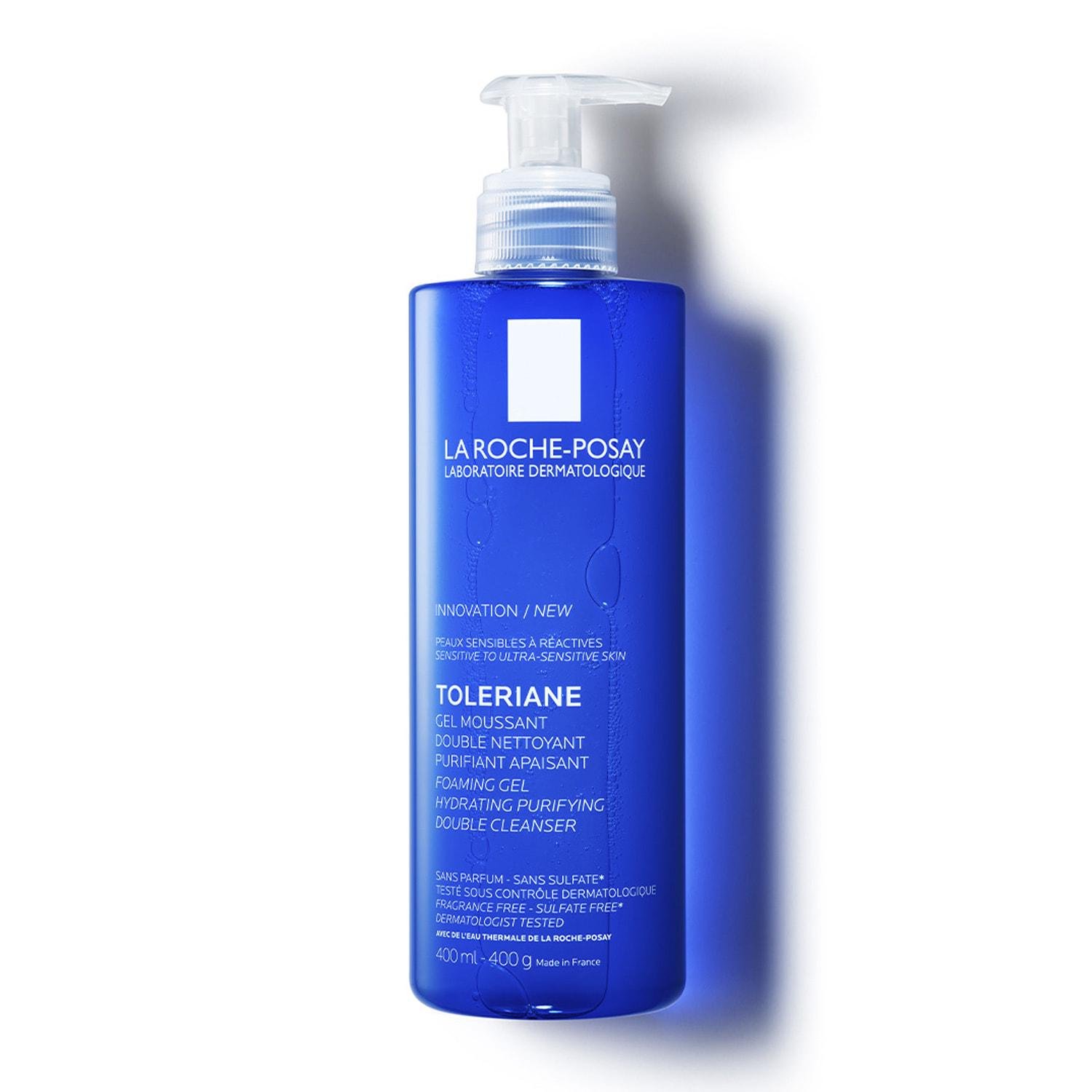 Гель-мусс увлажняющий очищающий двойного действия La Roche-Posay Toleriane Gel Moussant 400 мл (1982159257)