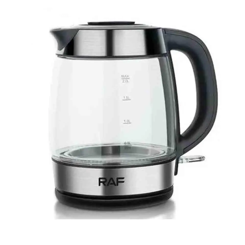 Електрочайник скляний на 2 л з індикатором роботи (RAF 7909) Електрочайник скляний на 2 л з індикатором роботи (RAF 7909)