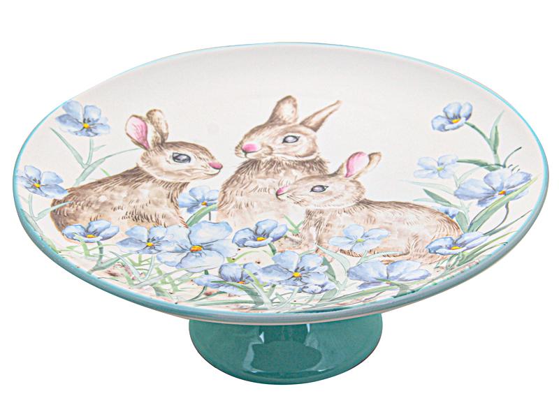 Блюдо для торта Lefard Пасхальный кролик 28 см (358-964)