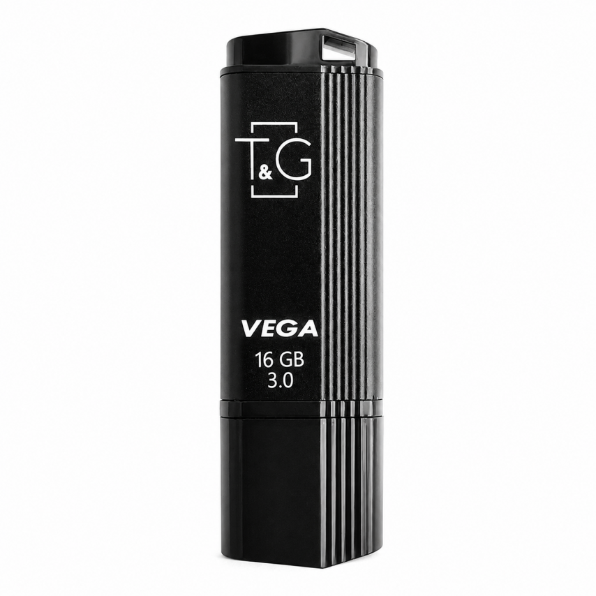 Флеш-пам'ять USB T&G Vega 16GB USB 2.0 Black (121) Флеш-пам'ять USB T&G Vega 16GB USB 2.0 Black (121)