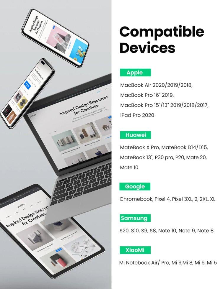 Кабель UGREEN US316 PD 100W QC 5А 1 м Black (70427) - фото 11 Кабель UGREEN US316 PD 100W QC 5А 1 м Black (70427) - фото 11