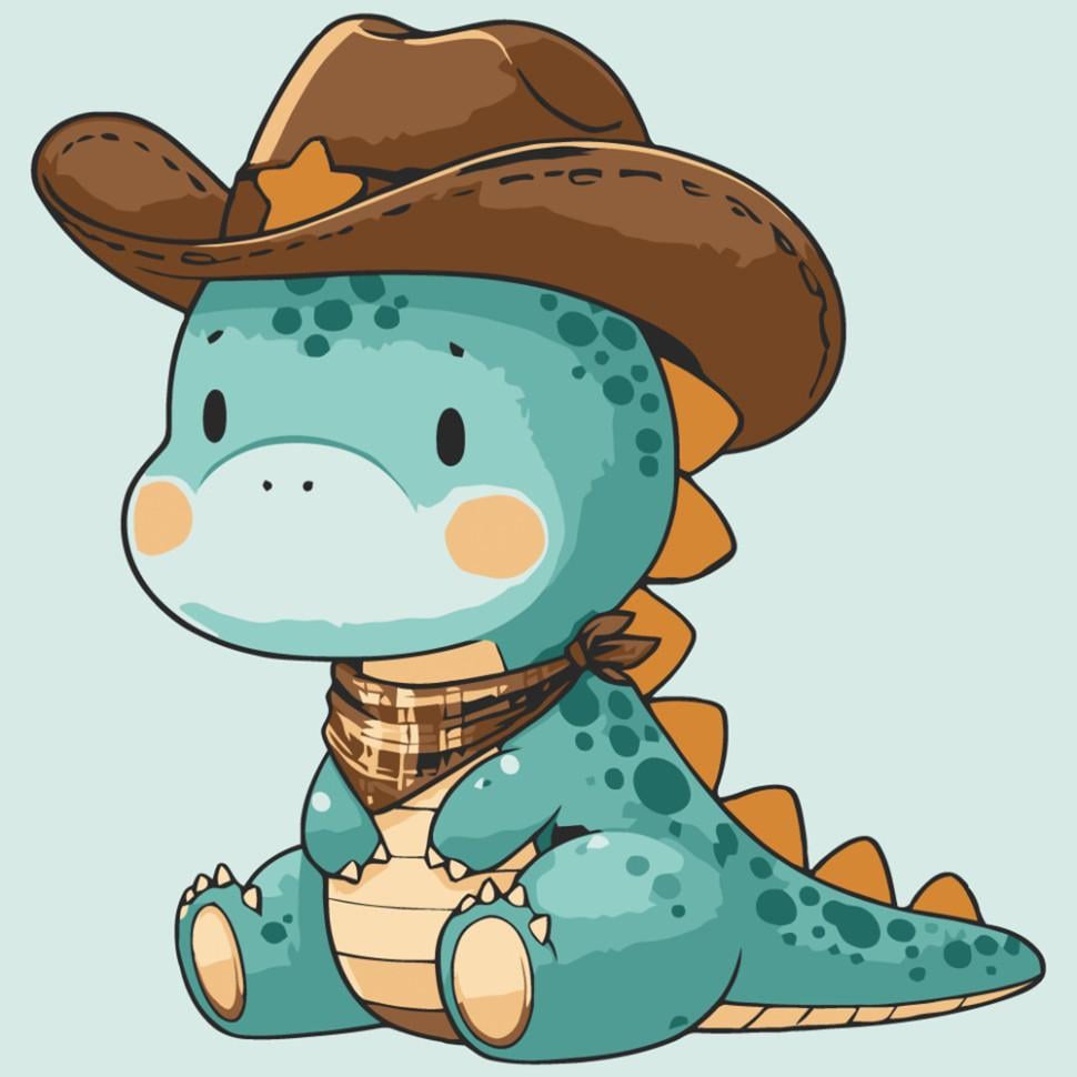 Картина по номерам ART CRAFT Шериф Динозаврик 30х30 см (15583-AC)