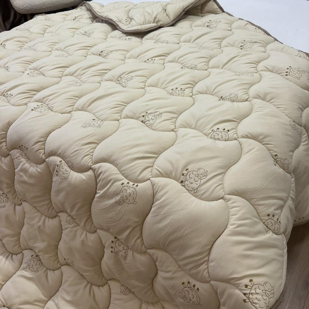 Одеяло зимнее шерстяное Wool Comfort евро 400 г/м2 200x215 см (Одеяло L1-3)