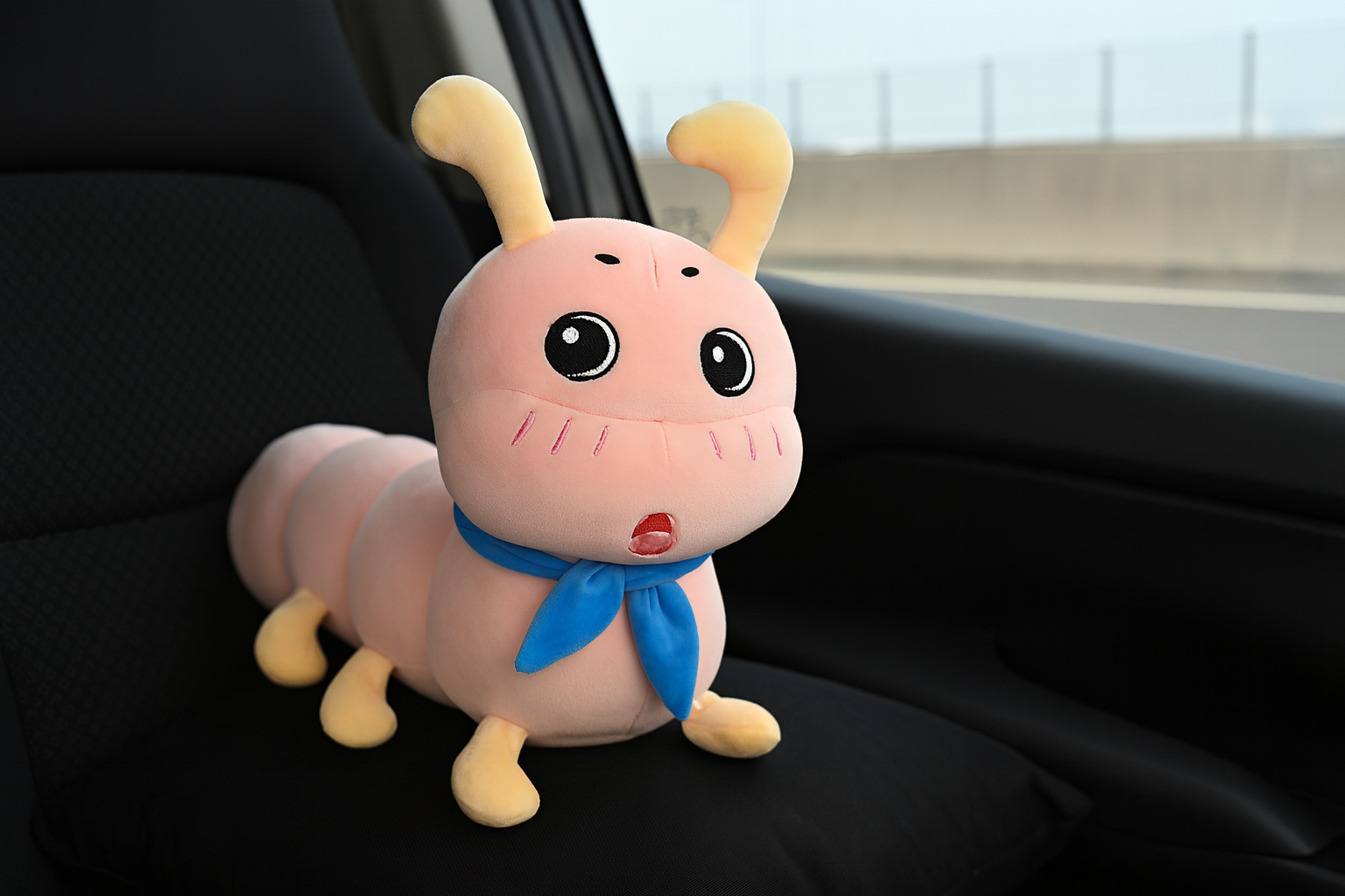 Игрушка-подушка с пледом Милая гусеница 3в1 Розовый (MH-7227pink) - фото 4