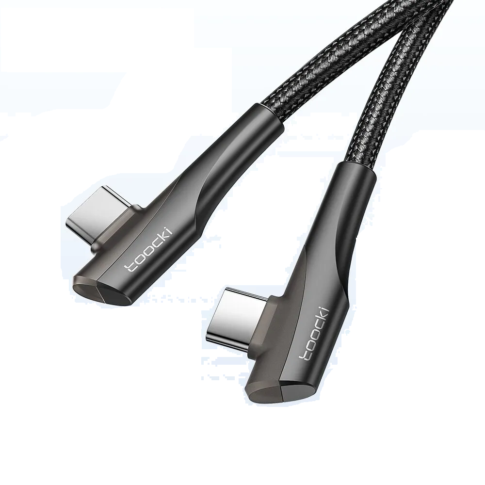 Кабель Toocki 100W/5A Type-C-Type C 1 м Черный (TQ-X15A3CC1BLK100)