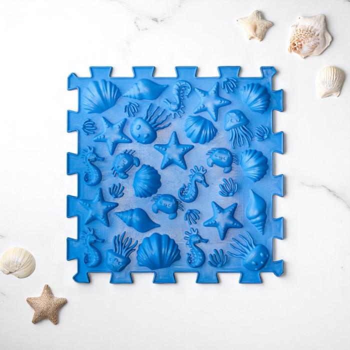 Килимок масажний пазл морські 1 ел. Блакитний - фото 2 Килимок масажний пазл морські 1 ел. Блакитний - фото 2