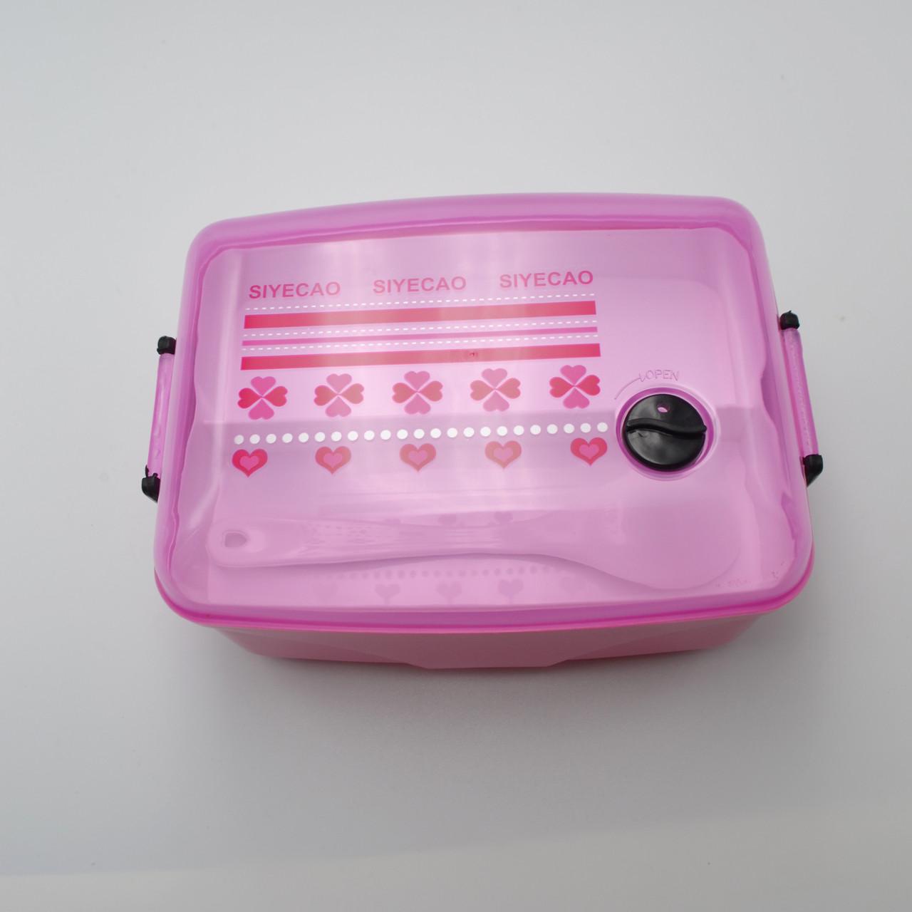 Ланч-бокс в школу дитячий SIYECAO Pink (iz13007)