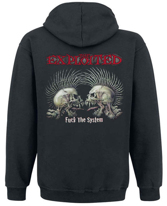 Толстовка з блискавкою "The Exploited-F*ck The System" XXL Чорний (42748) - фото 2 Толстовка з блискавкою "The Exploited-F*ck The System" XXL Чорний (42748) - фото 2