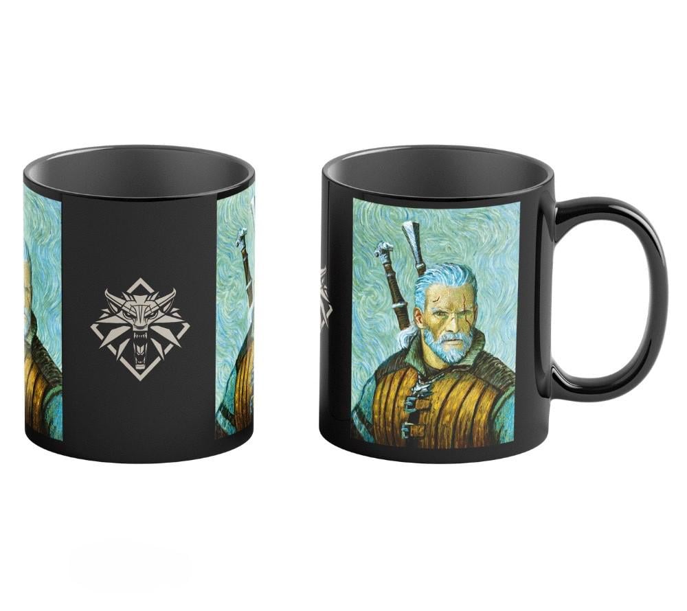 Чашка Good Loot Game Art Chronicles Witcher Geralt термочувствительная 450 мл Черный (614429) - фото 3