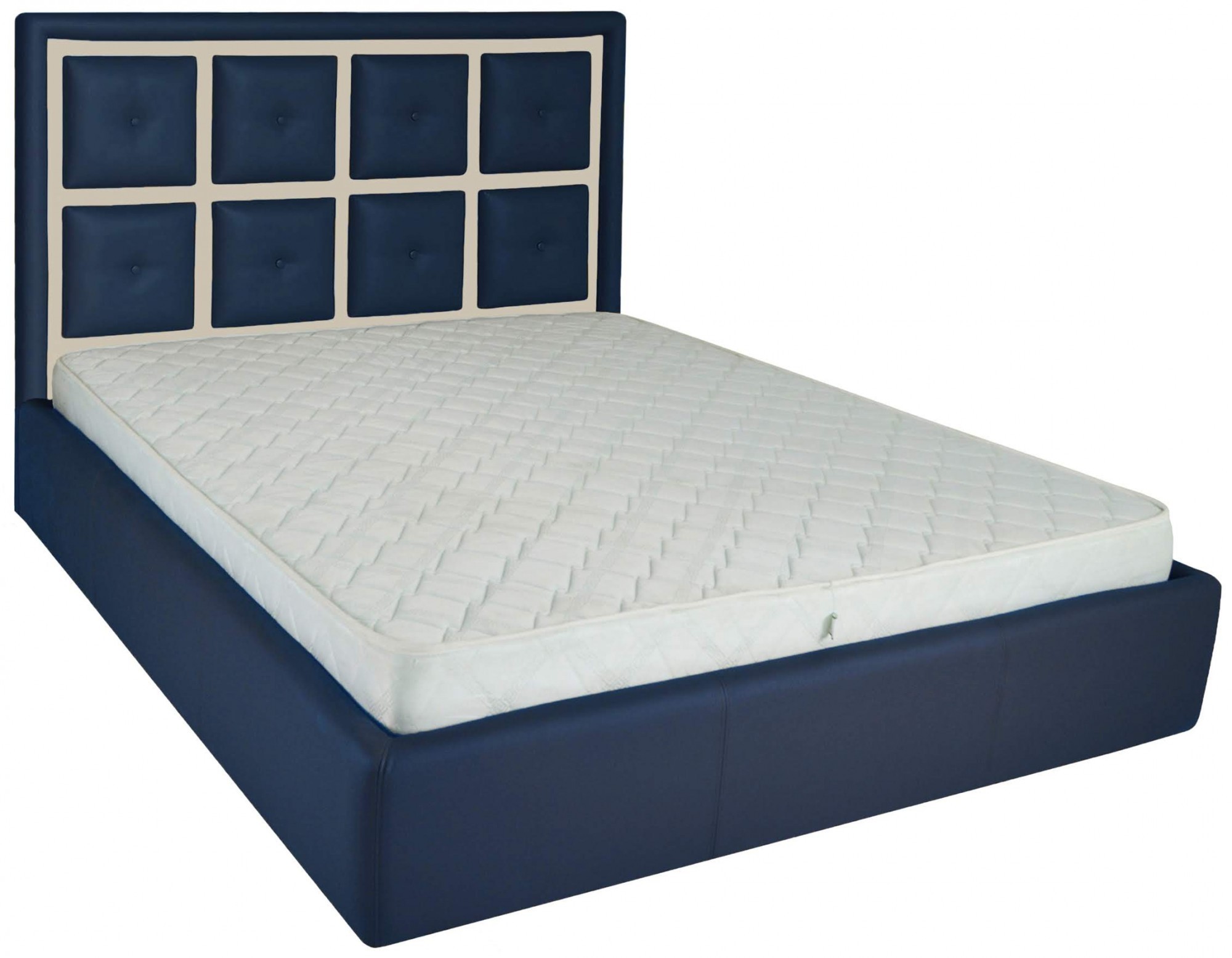 Кровать с подъемным механизмом Windsor Comfort Флай 2227/2207 140x200 см Сине-бежевый