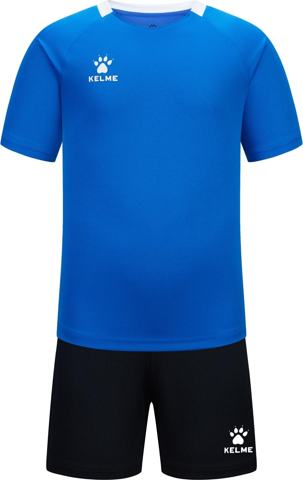 Комплект футбольной формы детский Kelme LUGO 150 см Сине-черный (8451ZB3245.9481)