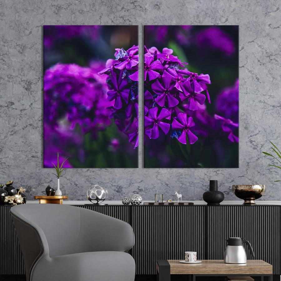 Картина на холсте Садовые цветы флоксы 71x51 см (897-2)