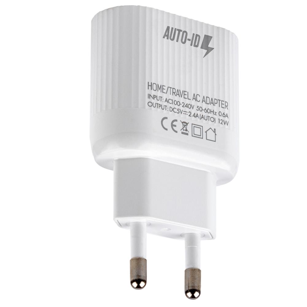 Сетевое зарядное устройство Emy MY-A202 2USB 2.4 А 12 Вт с кабелем Lightning White (MY-A202-LW) - фото 3 Сетевое зарядное устройство Emy MY-A202 2USB 2.4 А 12 Вт с кабелем Lightning White (MY-A202-LW) - фото 3