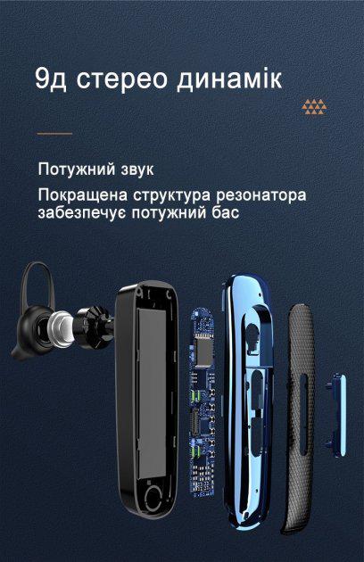 Гарнитура Bluetooth New Bee E-1 чорний (11337060) - фото 4