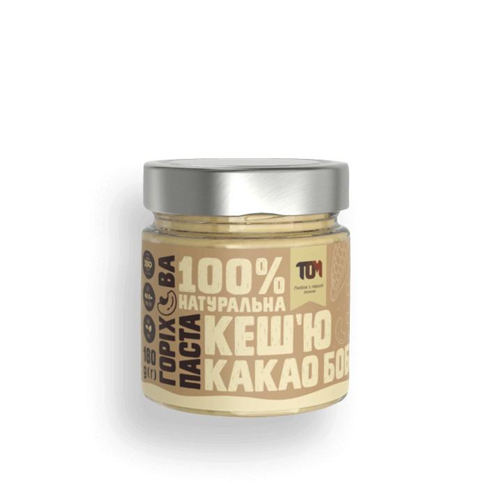 Паста кеш'ю ТОМ з какао бобами 180 г