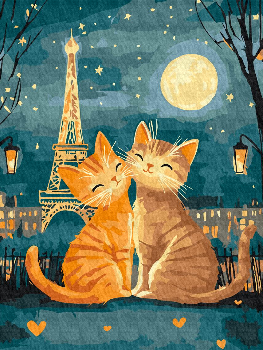 Картина по номерам Brushme Любовь мурлычет 30x40 см (RBS1025)