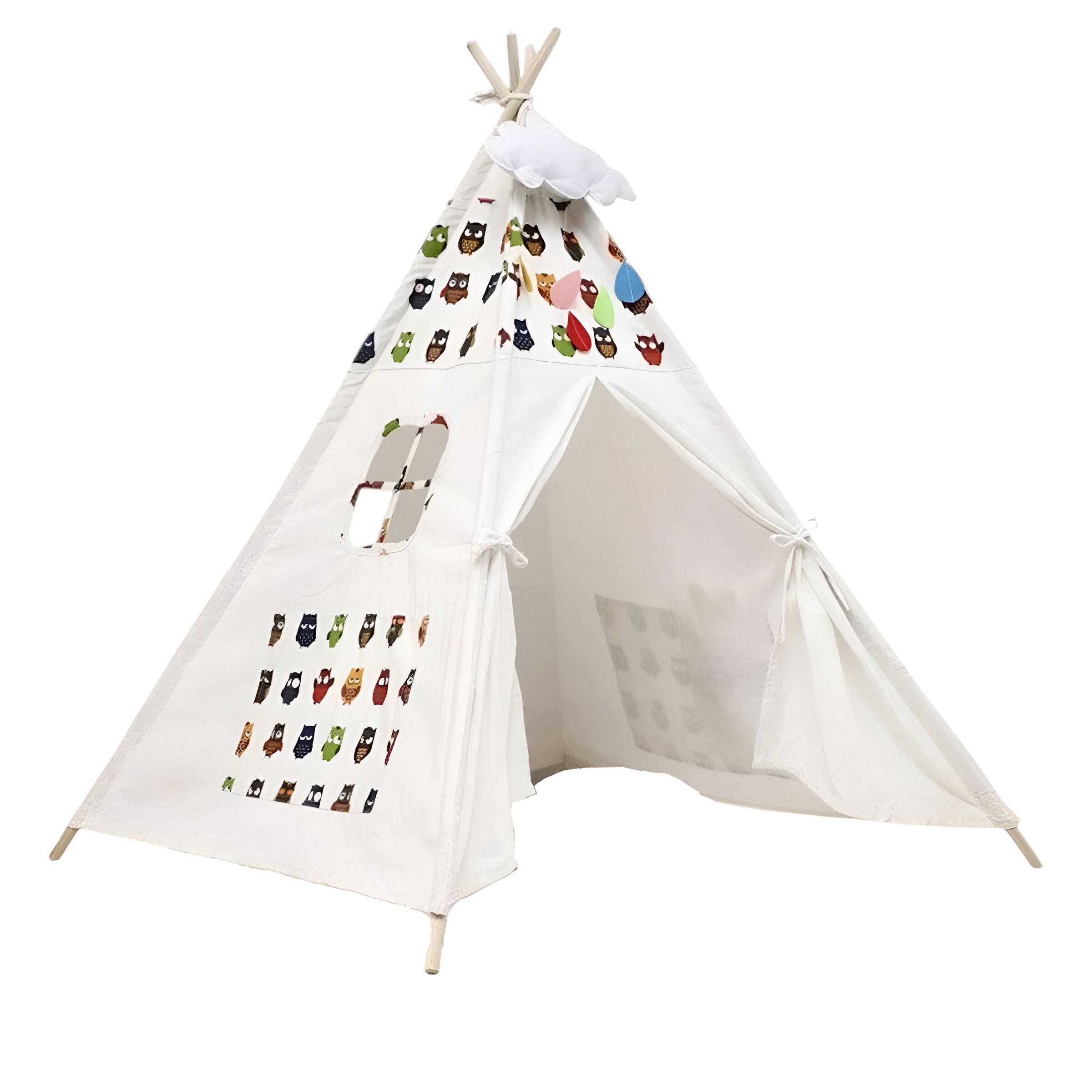 Детская палатка-вигвам K 2109 120х100х115 см Белый - фото 2 Детская палатка-вигвам K 2109 120х100х115 см Белый - фото 2