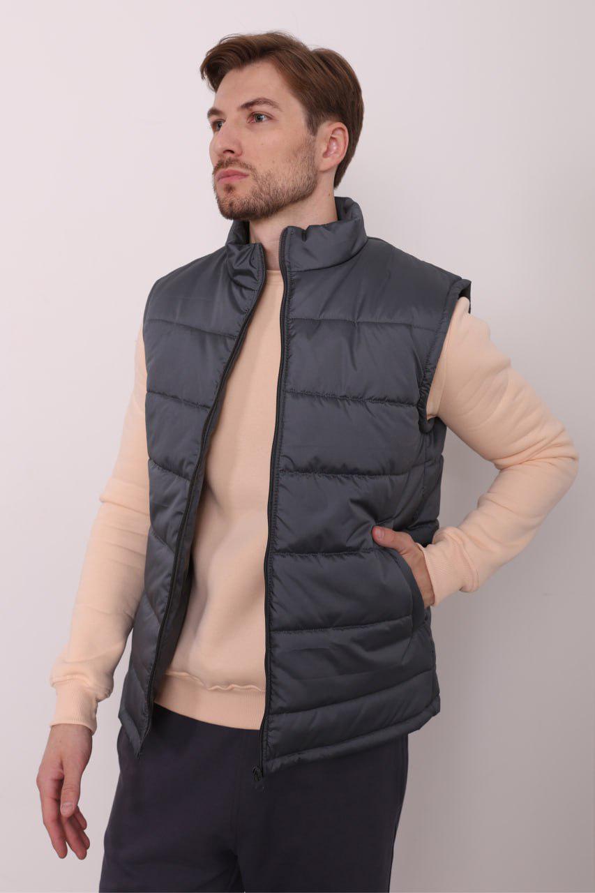 Жилет утеплений Ray BASIC U0601 UNISEX 3XL Сірий - фото 2