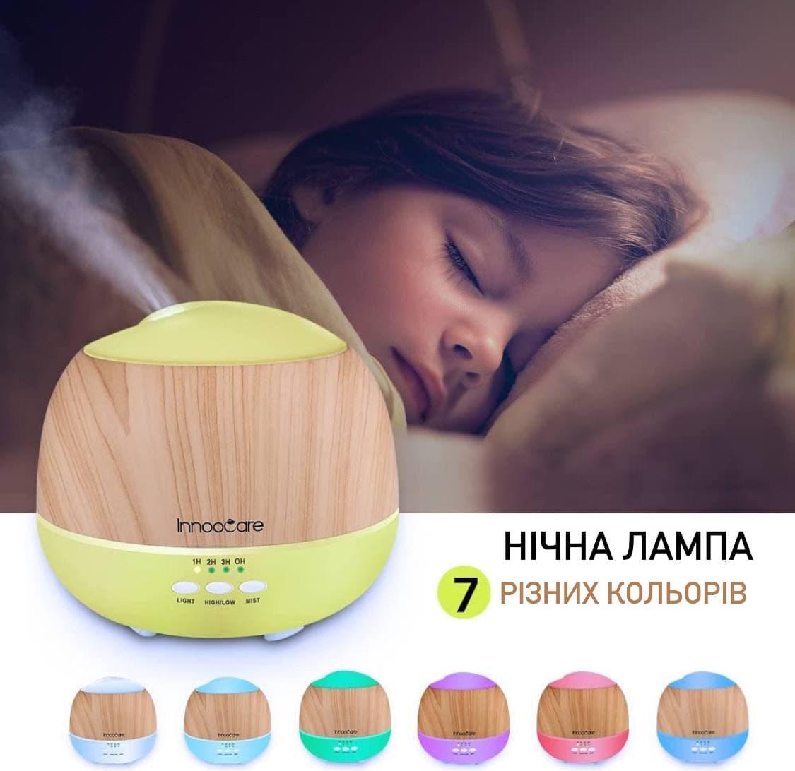 Увлажнитель воздуха ароматизатор InnooCare IN2-500A с LED-подсветкой на 7 цветов 500 мл Белый (1396) - фото 2 Увлажнитель воздуха ароматизатор InnooCare IN2-500A с LED-подсветкой на 7 цветов 500 мл Белый (1396) - фото 2