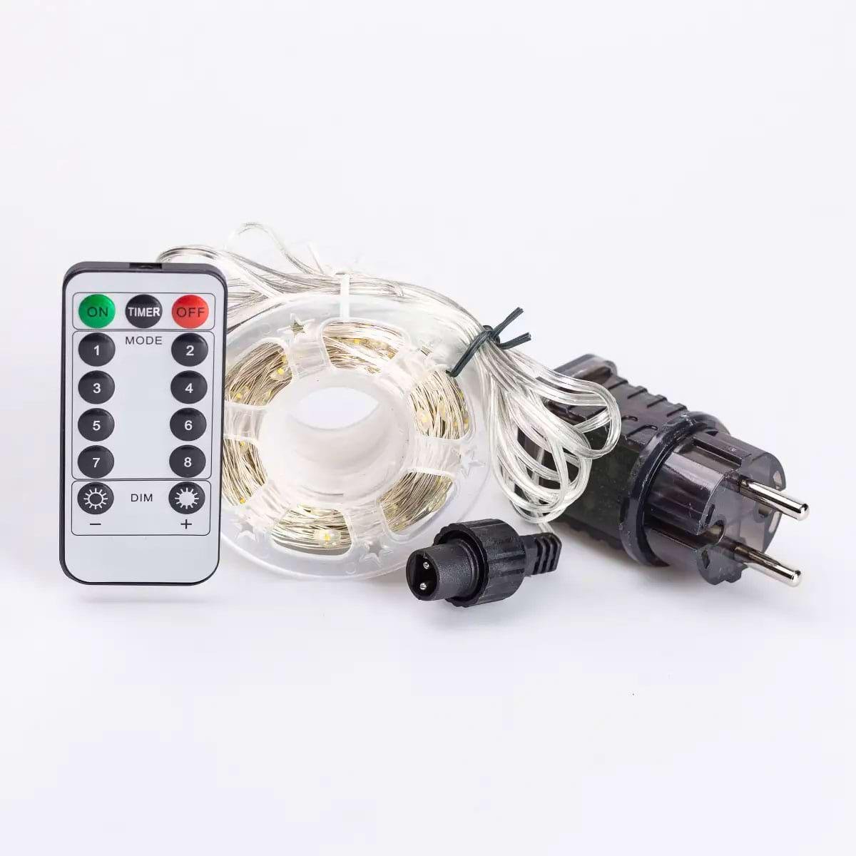 Гірлянда роса 500L50MWY на пульті 50 м 500 LED Жовтий (29912620) - фото 4 Гірлянда роса 500L50MWY на пульті 50 м 500 LED Жовтий (29912620) - фото 4