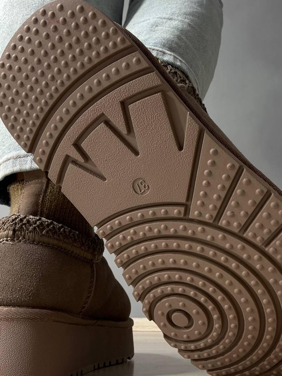 Уггі жіночі Hengji 90-6 з носком і вишивкою натуральна замша р. 40 Бежевий (4959) - фото 8 Уггі жіночі Hengji 90-6 з носком і вишивкою натуральна замша р. 40 Бежевий (4959) - фото 8