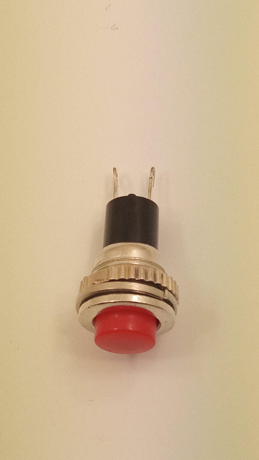 Кнопка без фіксації DS-316 10 мм Червоний (32450)